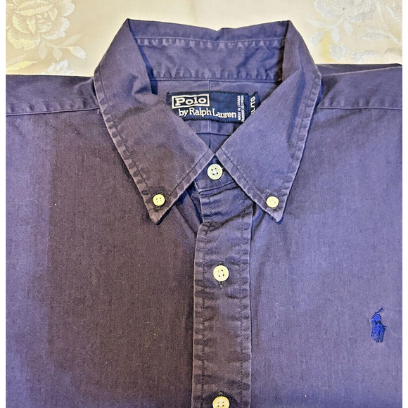 RALPH LAUREN LOT OF 6 HAVY SHIRTS Button Front DOW Long Sleeve SIZE XL # 1 - Picture 10 of 16